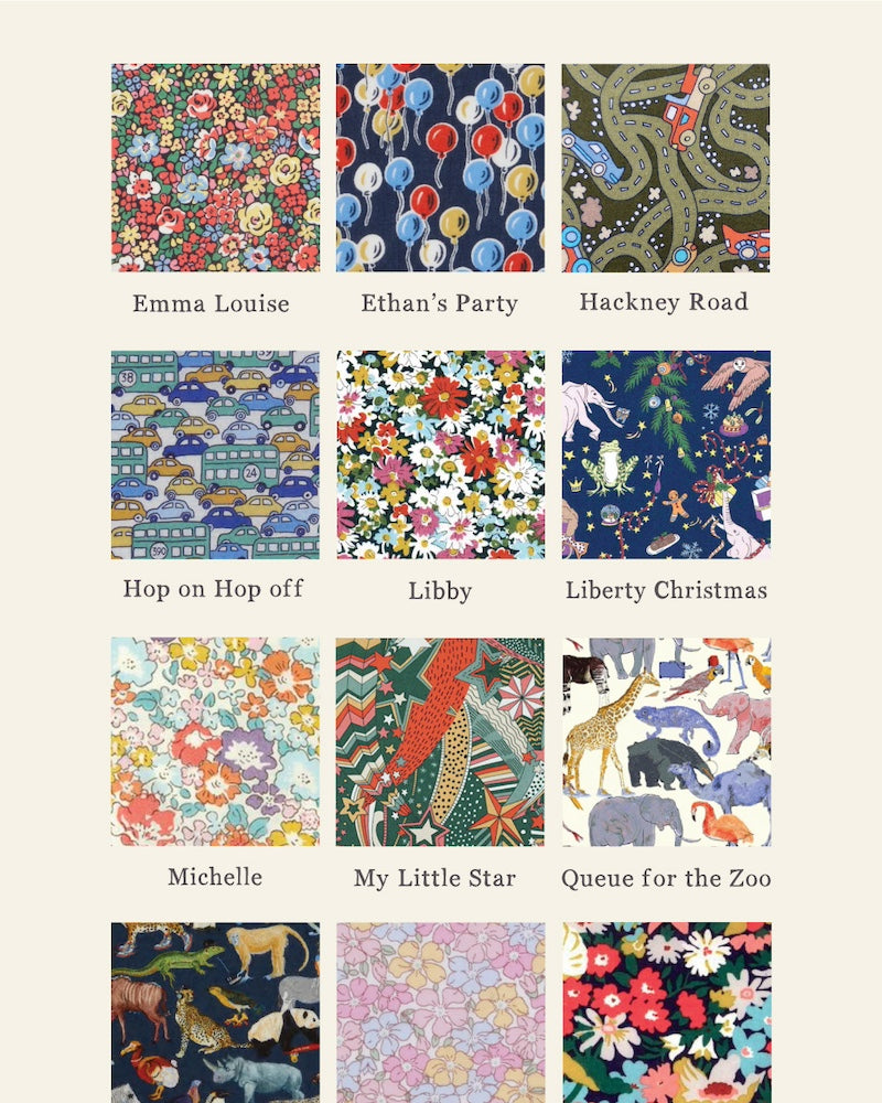 Magnificent Stanley Liberty print fabric choices. 12 Tana Lawn cotton prints.