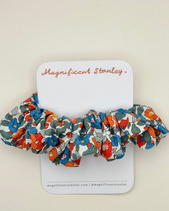 Magnificent Stanley Liberty print hair scrunchie in betsy berry