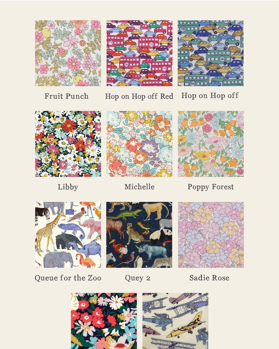 Magnificent Stanley Liberty print fabric choices. 12 Tana Lawn cotton prints.