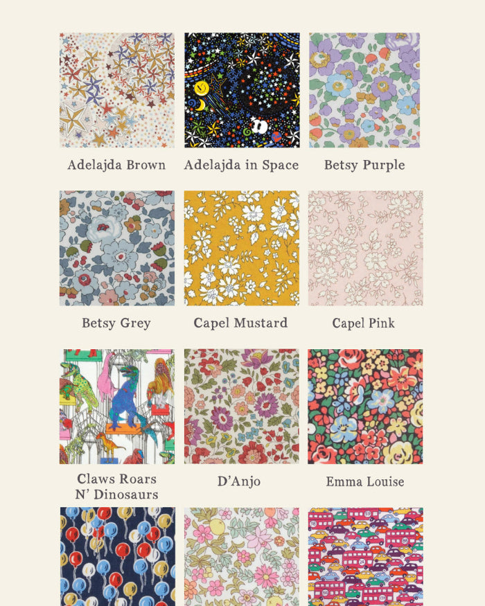 Magnificent Stanley Liberty print fabric choices. 12 Tana Lawn cotton prints.
