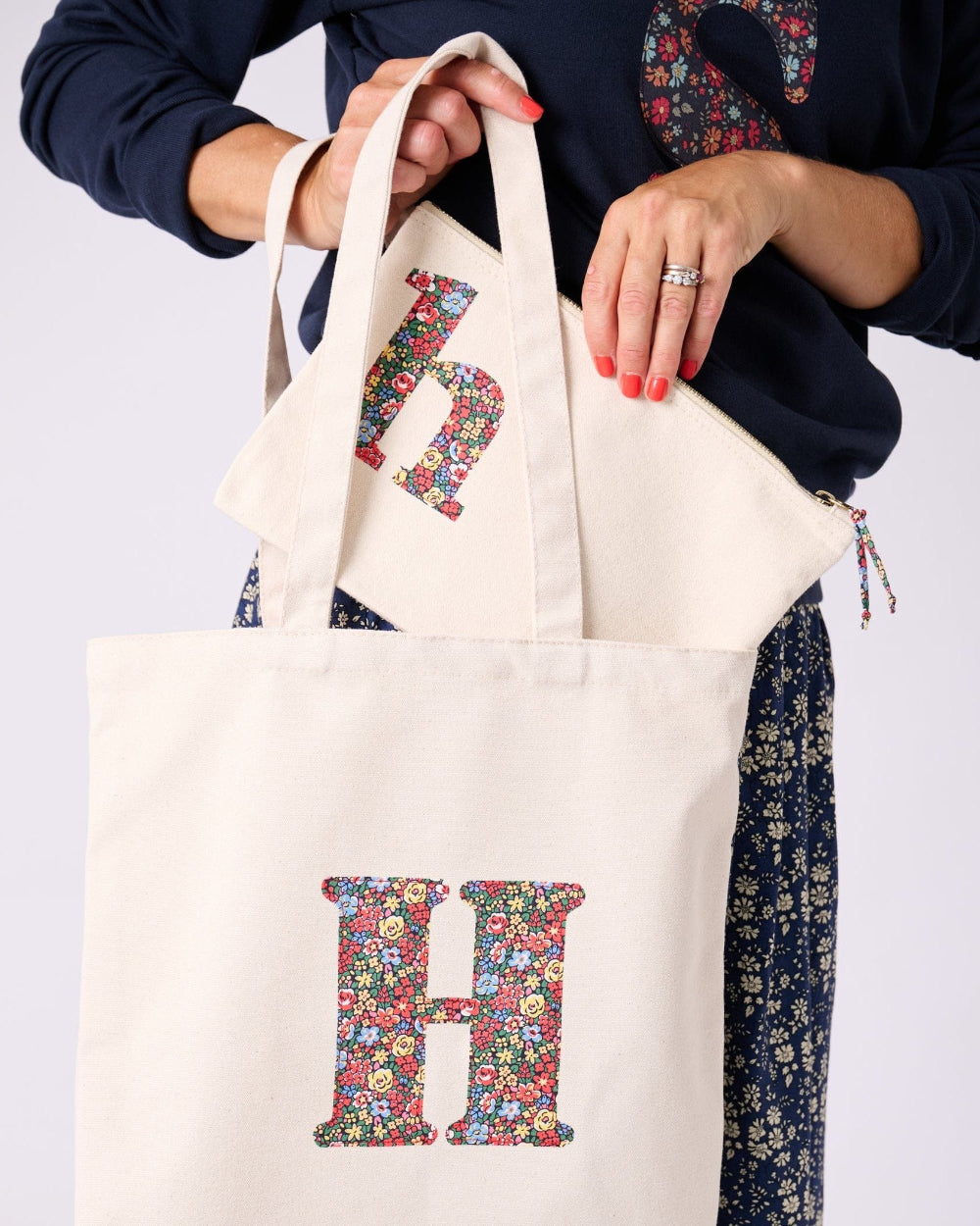 Magnificent Stanley Bag Personalised Liberty Print Canvas Tote Bag