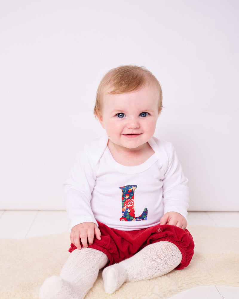 Magnificent Stanley Bodysuit Personalised Bodysuit in Betsy Star Liberty Print