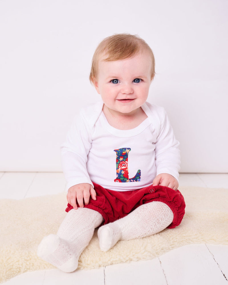 Magnificent Stanley Bodysuit Personalised Bodysuit in Betsy Star Liberty Print