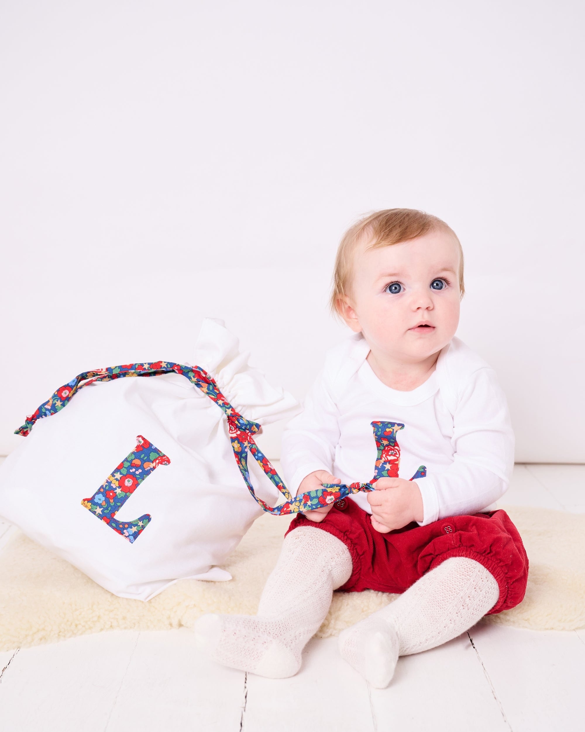 Magnificent Stanley Bodysuit Personalised Bodysuit in Betsy Star Liberty Print