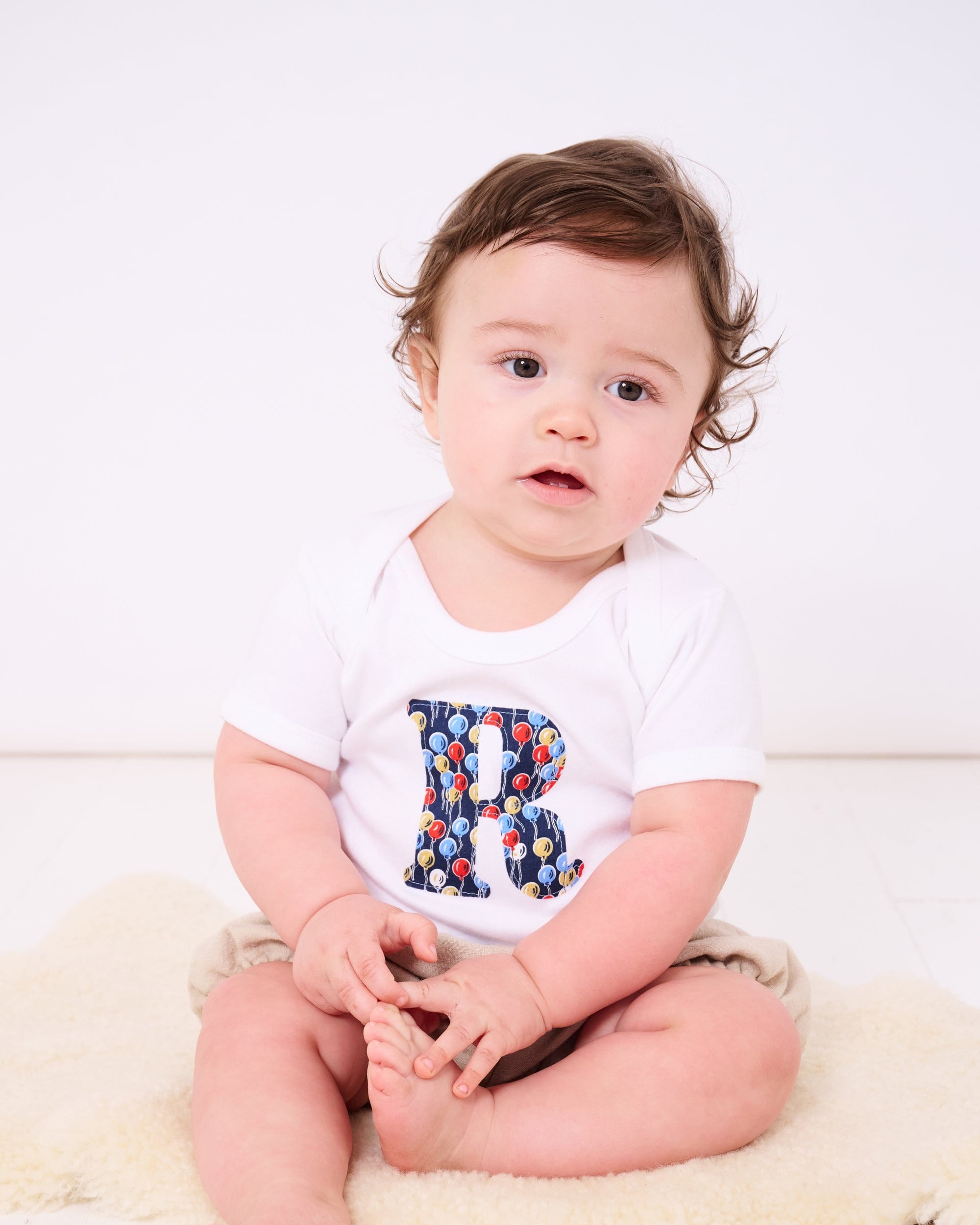 Magnificent Stanley Bodysuit Personalised Bodysuit in Ethan's Party Liberty Print