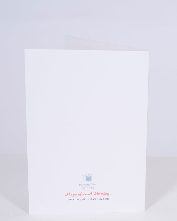 Magnificent Stanley Cards Liberty Print Birthday Card . back of the card