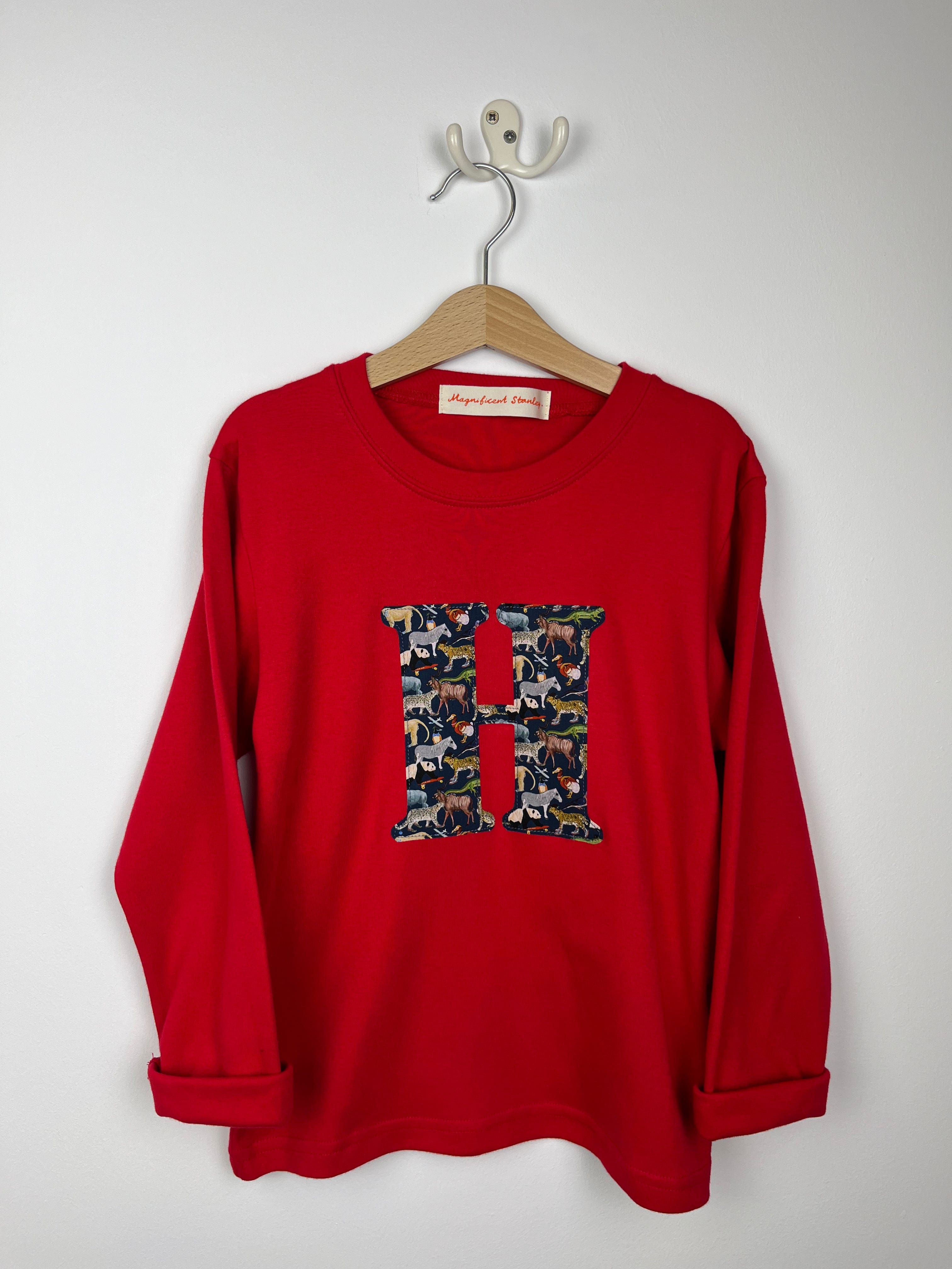 Magnificent Stanley 'H' Quey 2 Red Tee 4-5yrs