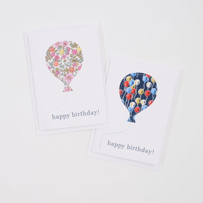 Magnificent Stanley Liberty Print Balloon Birthday Card