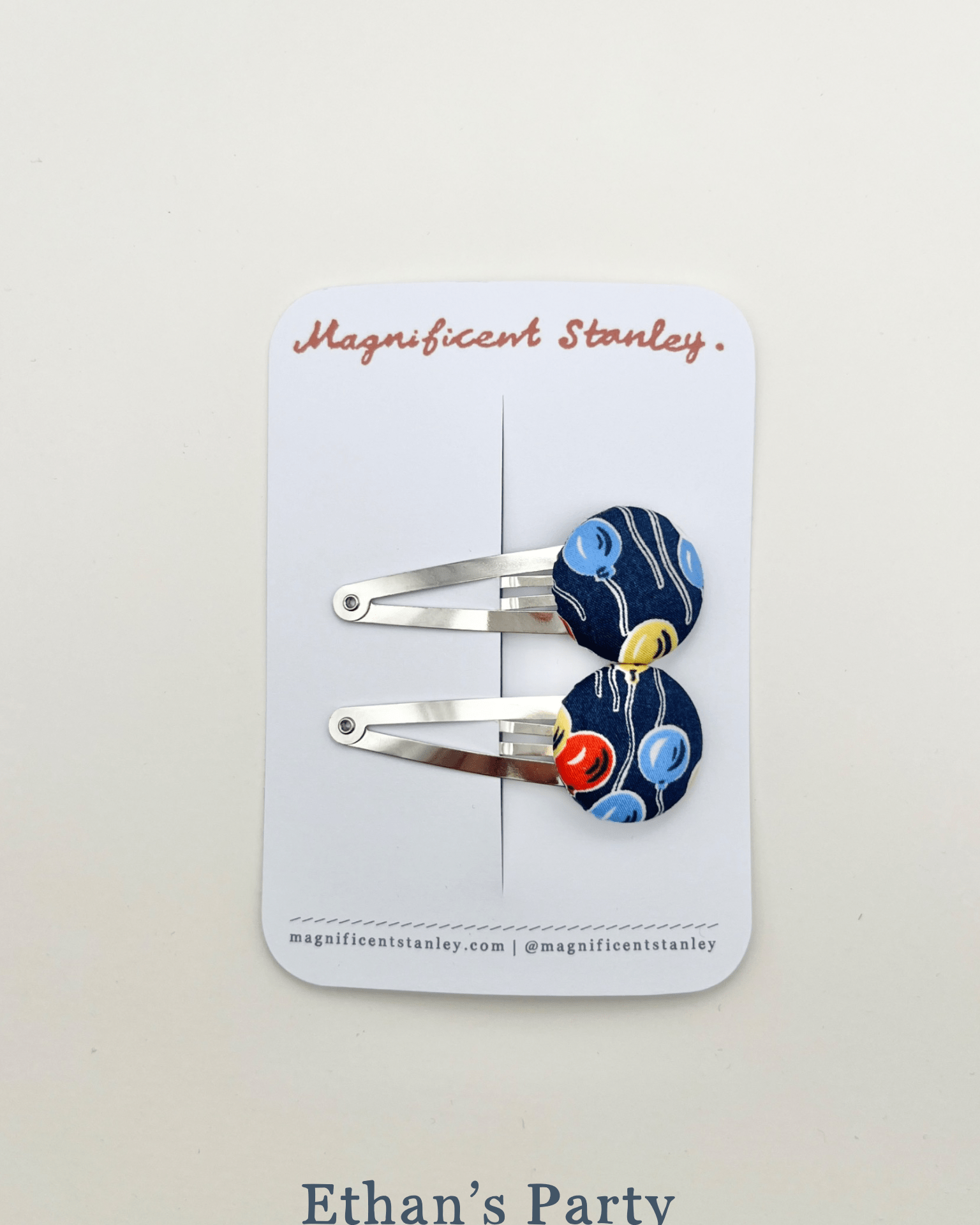 Magnificent Stanley Liberty Print Bobble Hair Clips