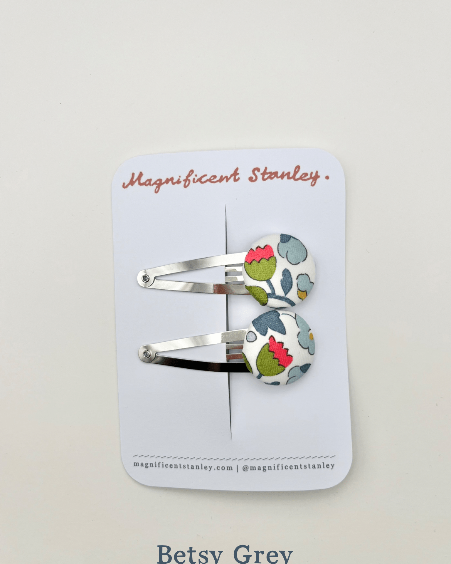 Magnificent Stanley Liberty Print Bobble Hair Clips