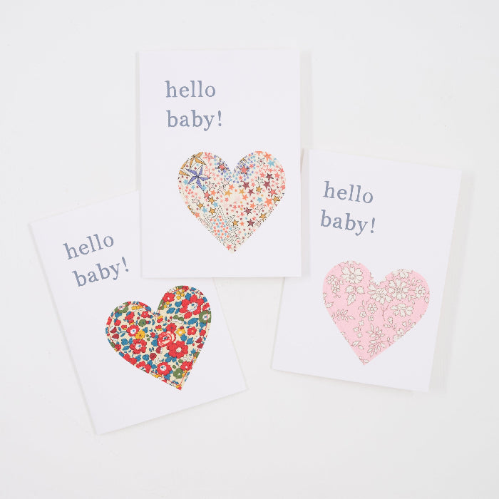 Magnificent Stanley Liberty Print New Baby Card