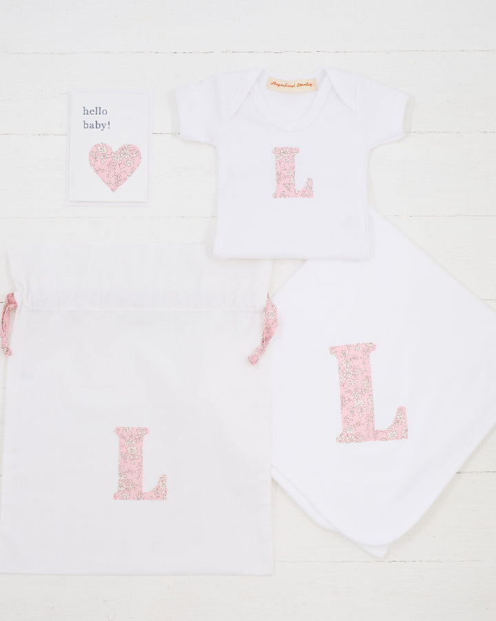 Magnificent Stanley Liberty Print New Baby Card