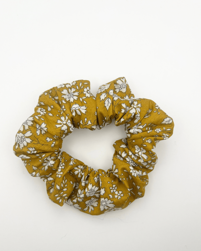 Magnificent Stanley Liberty Print Scrunchie in capel mustard