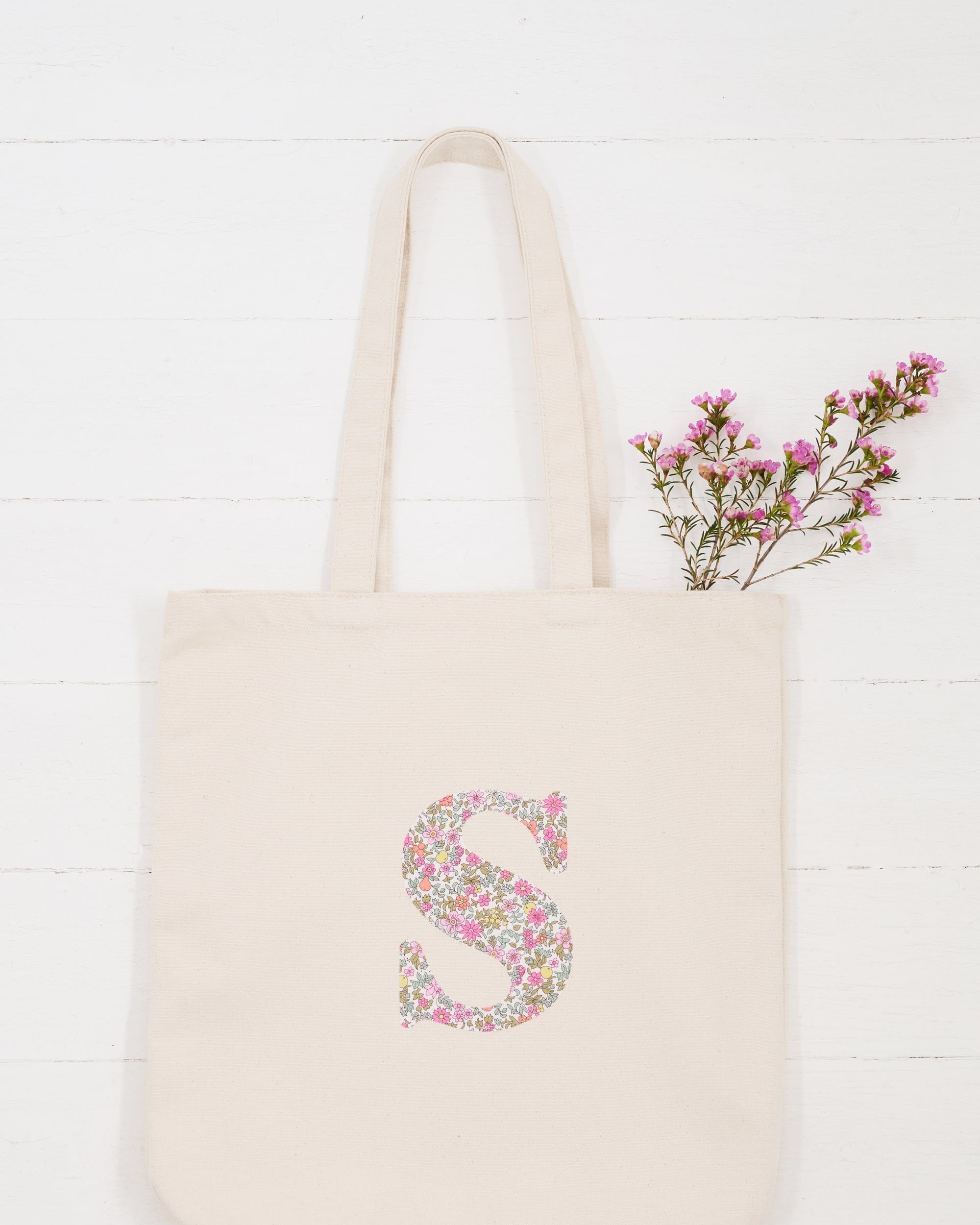 Magnificent Stanley Personalised Liberty Print Canvas Tote Bag