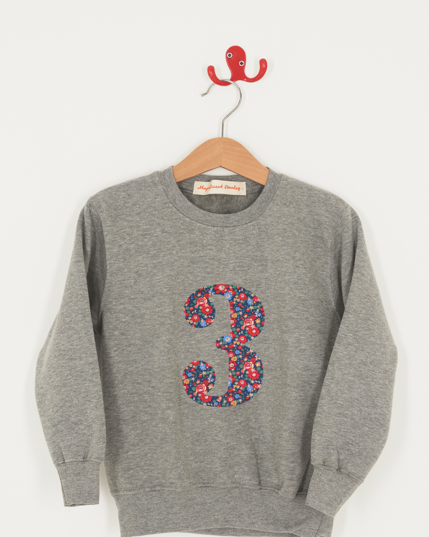 Magnificent Stanley sweatshirt Create Your Own Personalised or Age Grey Sweatshirt