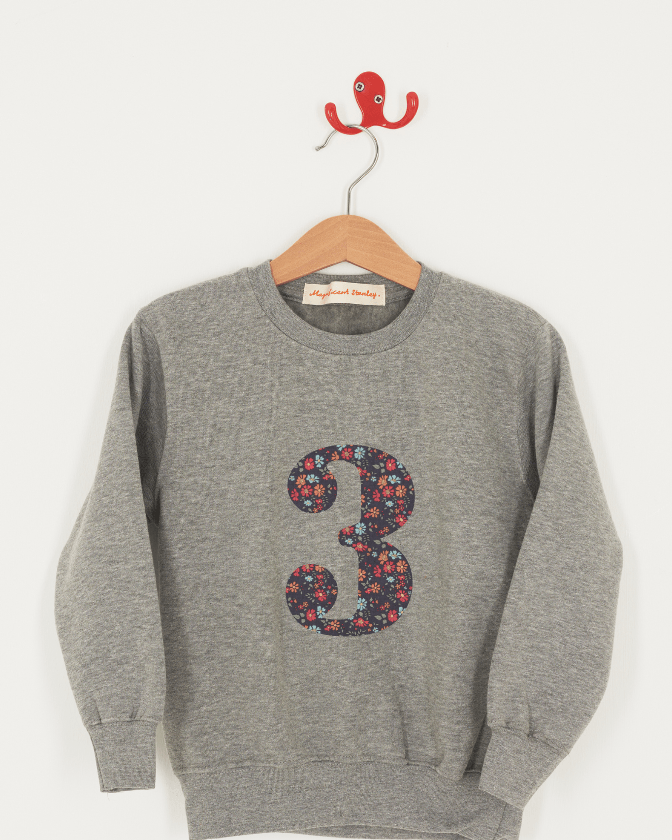 Magnificent Stanley sweatshirt Create Your Own Personalised or Age Grey Sweatshirt