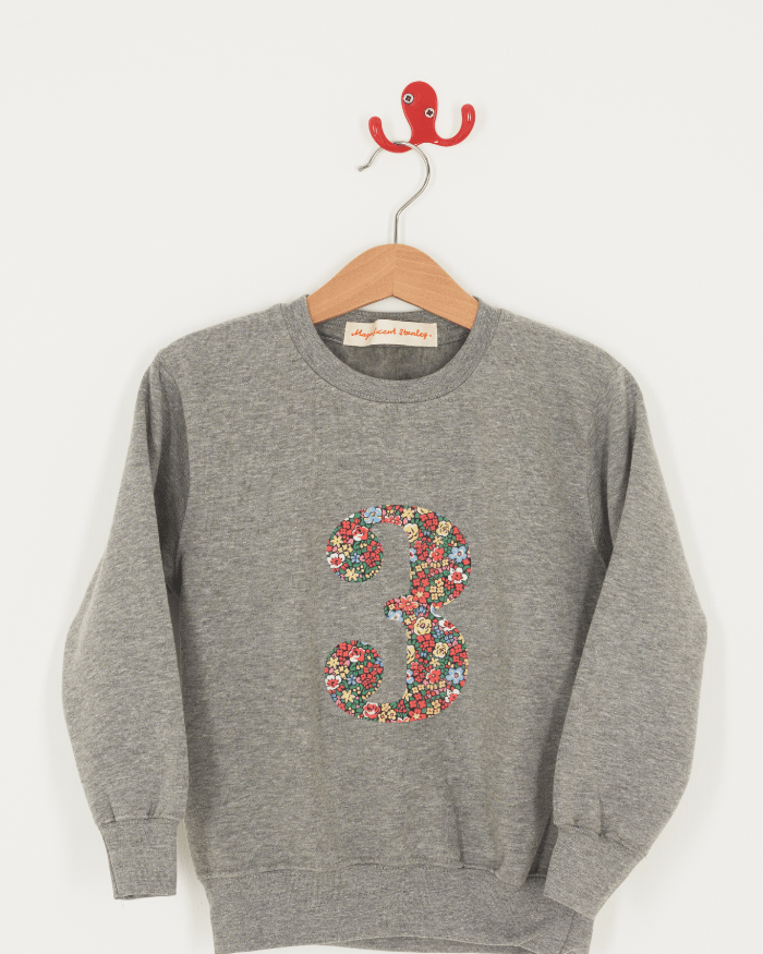 Magnificent Stanley sweatshirt Create Your Own Personalised or Age Grey Sweatshirt