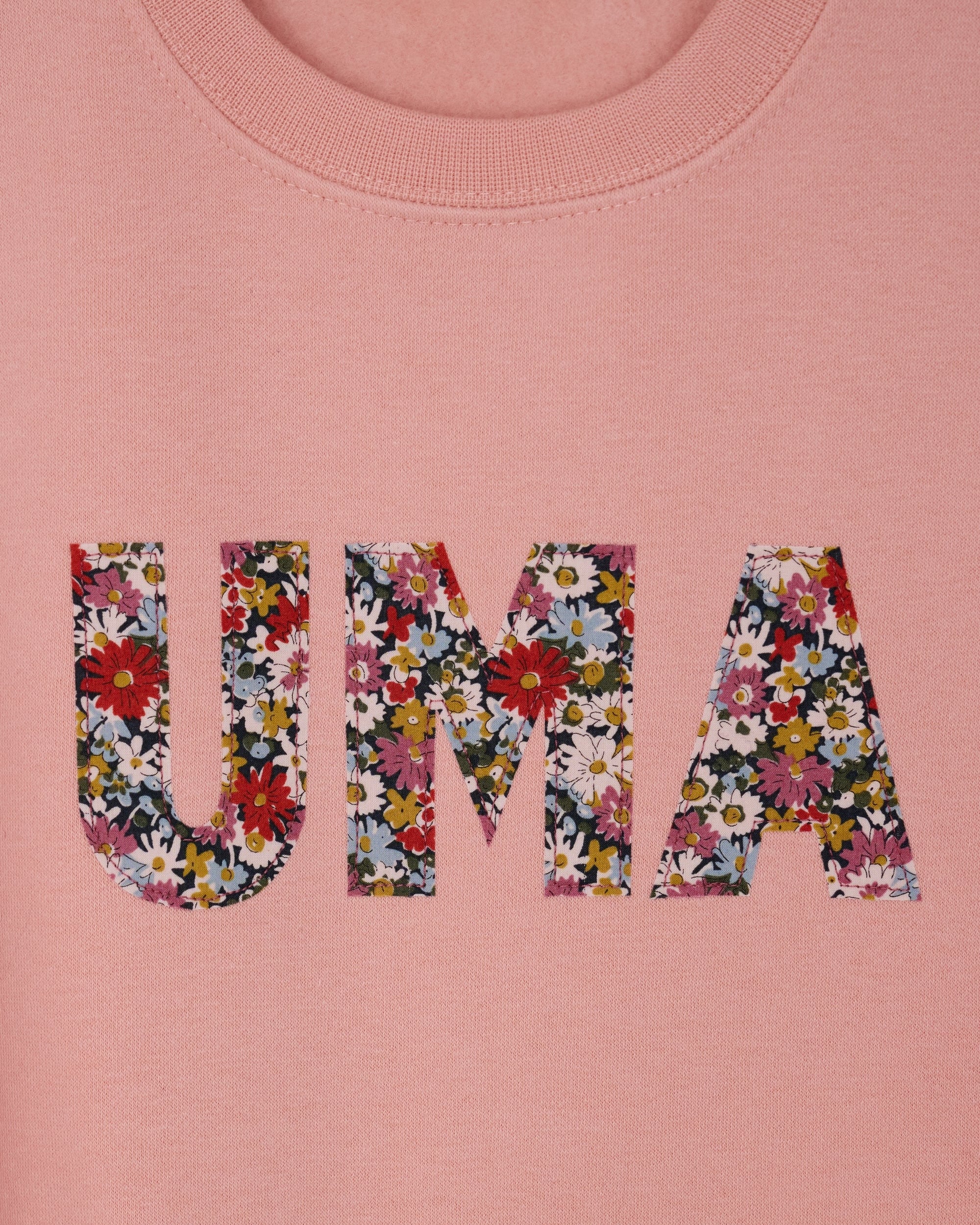 Magnificent Stanley sweatshirt Dusty Pink Name Sweatshirt in Choice of Liberty Print
