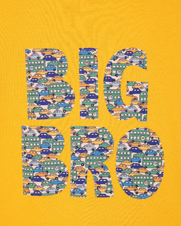 Magnificent Stanley Tee BIG BRO Yellow T-Shirt in Choice of Liberty Print