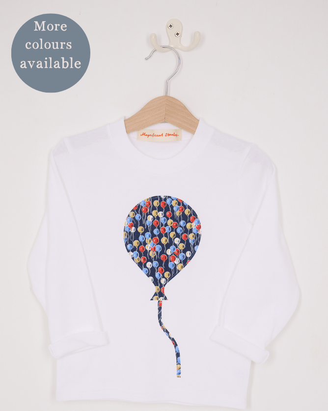 Magnificent Stanley Tee Birthday Balloon T-Shirt in Choice of Liberty Print