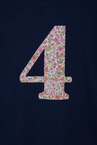 Magnificent Stanley Tee Create Your Own Personalised or Number Liberty Print Navy T-Shirt