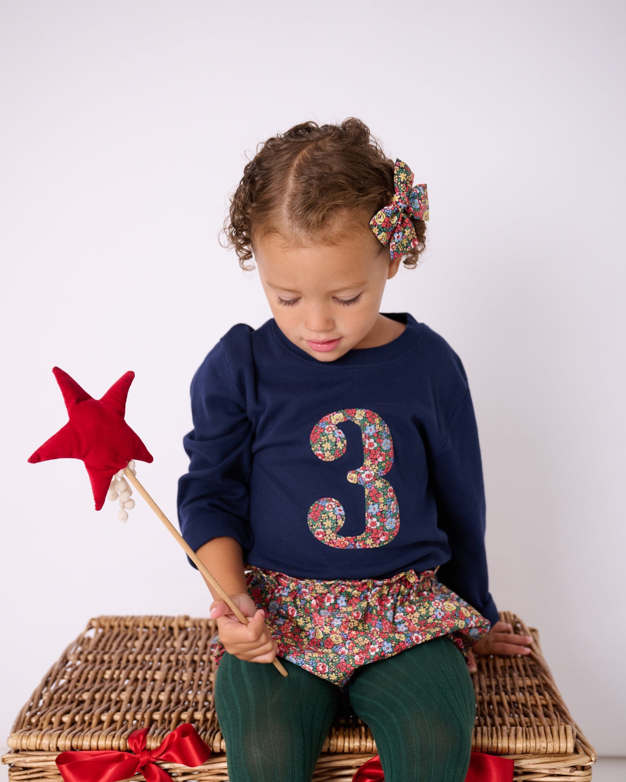 Magnificent Stanley Tee Number Navy T-Shirt in Emma Louise Liberty Print