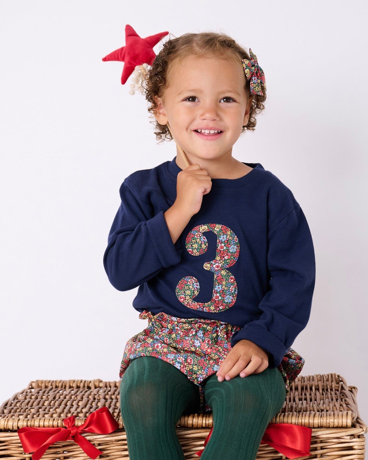 Magnificent Stanley Tee Number Navy T-Shirt in Emma Louise Liberty Print