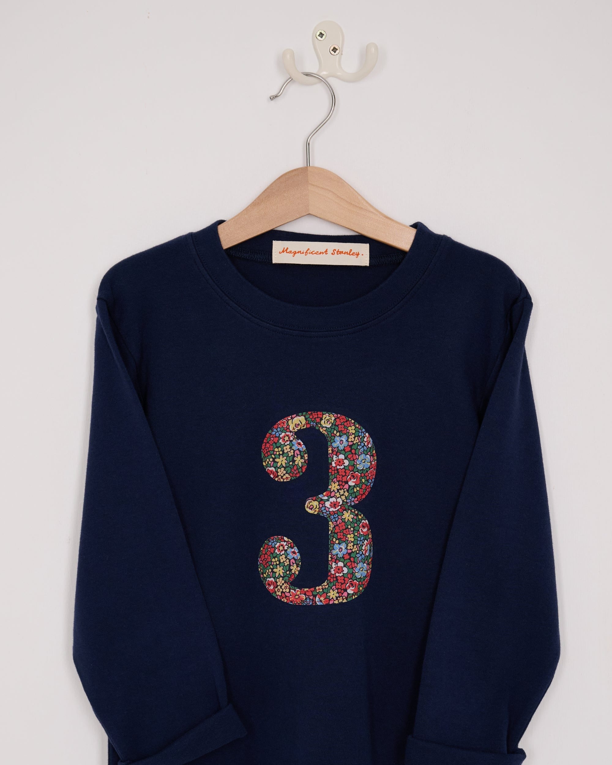 Magnificent Stanley Tee Number Navy T-Shirt in Emma Louise Liberty Print