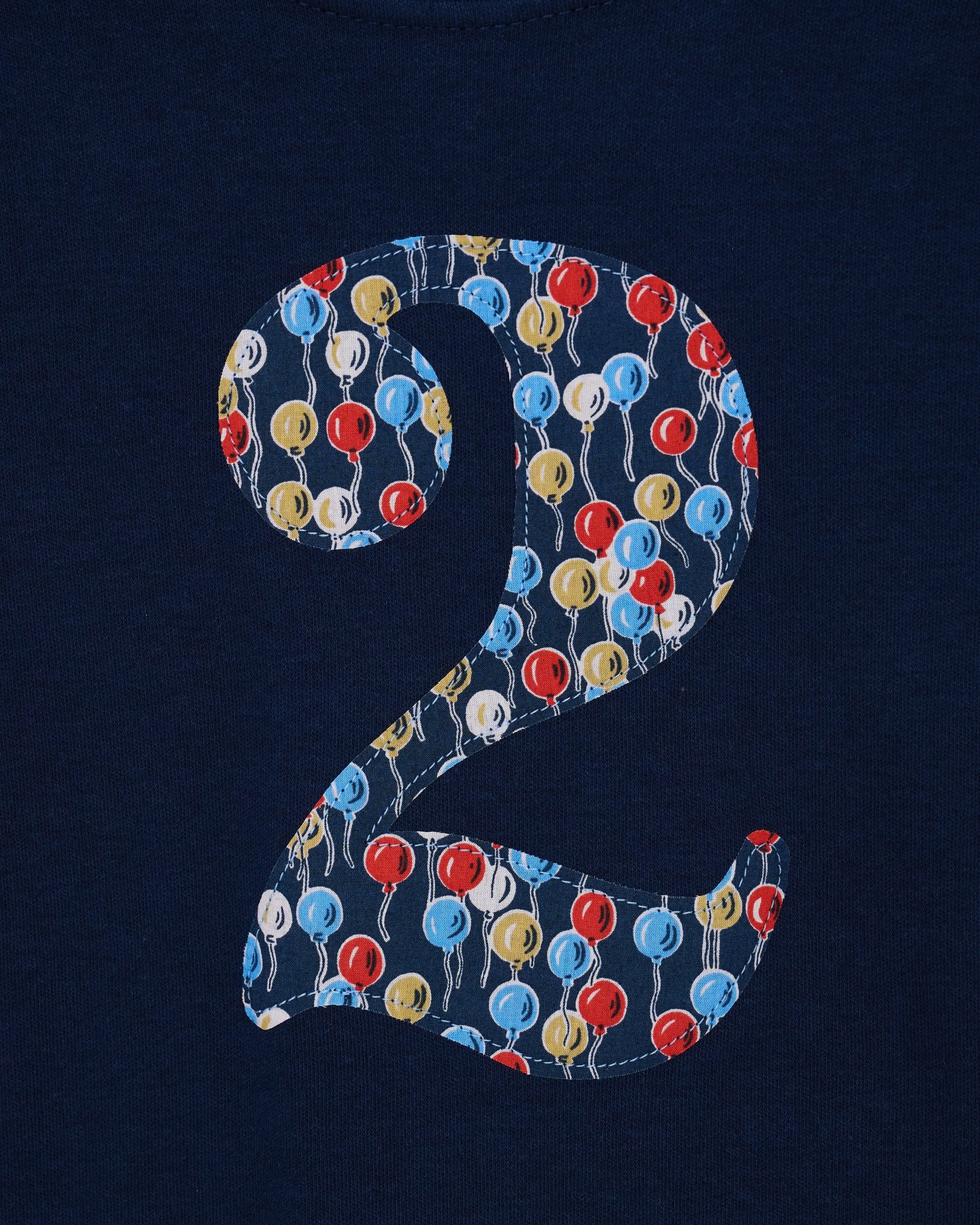 Magnificent Stanley Tee Number Navy T-Shirt in Ethan's Party Liberty Print