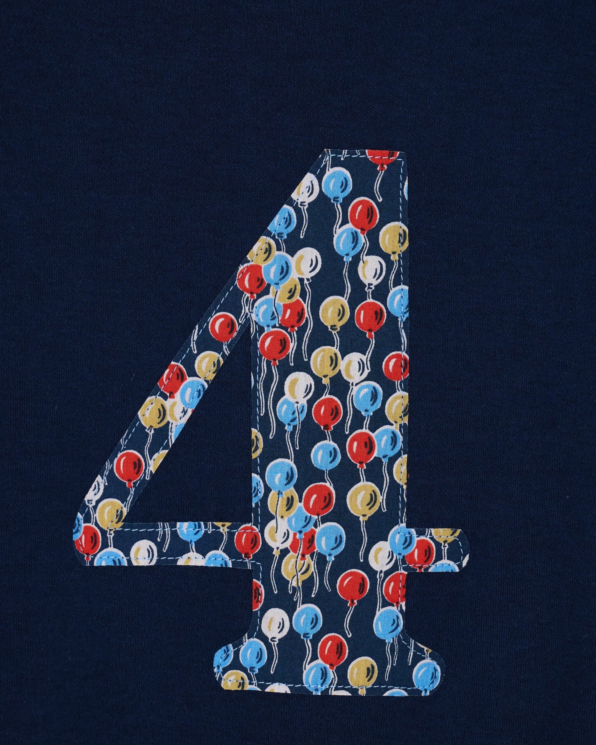 Magnificent Stanley Tee Number Navy T-Shirt in Ethan's Party Liberty Print