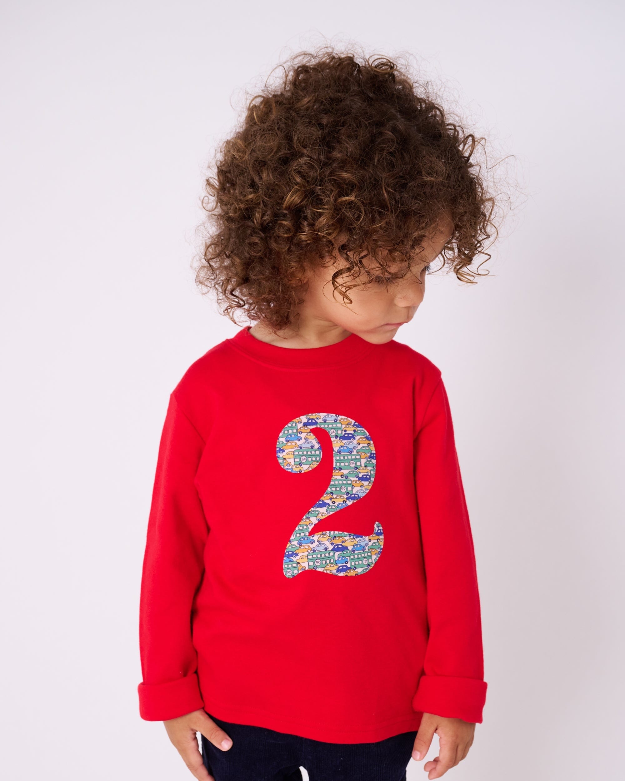 Magnificent Stanley Tee Number Red T-Shirt in Hop On Hop Off Liberty Print