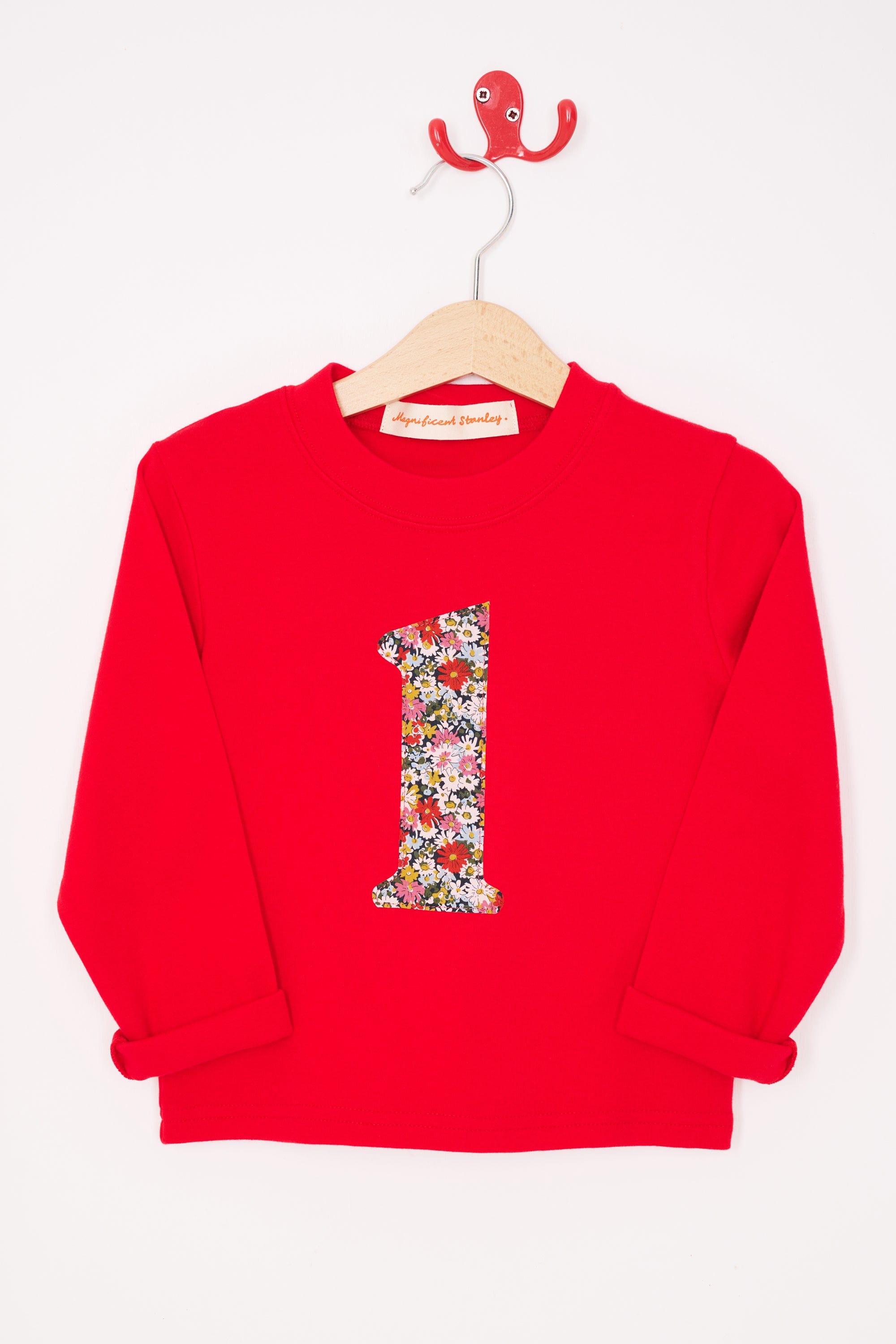 Magnificent Stanley Tee Number Red T-Shirt in Libby Liberty Print