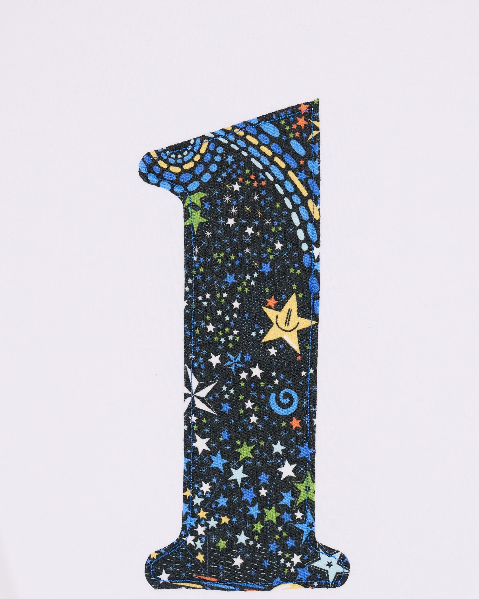 Magnificent Stanley Tee Number White T-Shirt in Adelajda in Space Liberty Print