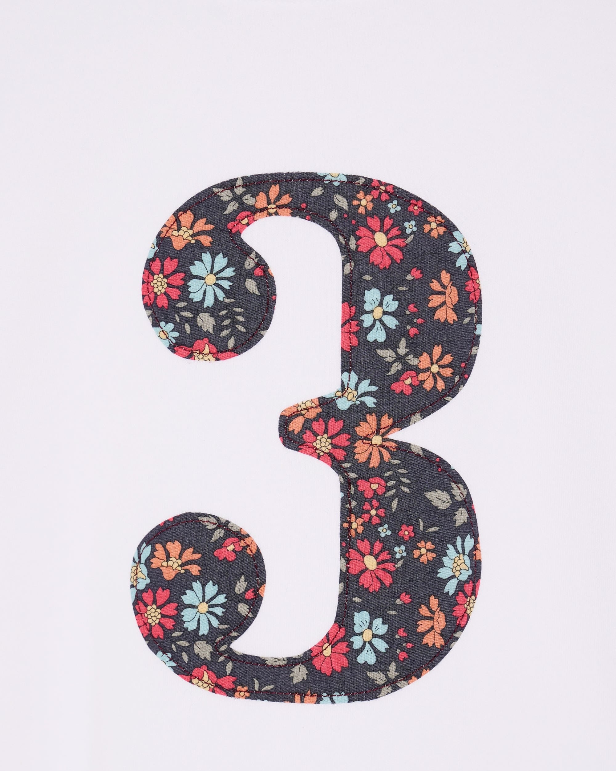 Magnificent Stanley Tee Number White T-Shirt in Capel Floret Liberty Print