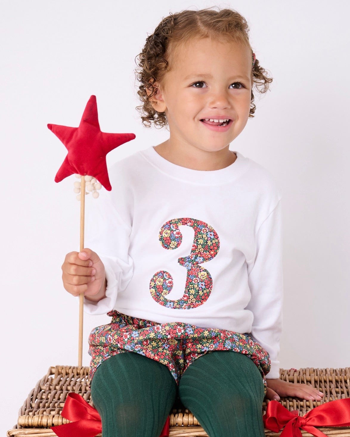 Magnificent Stanley Tee Number White T-Shirt in Emma Louise Liberty Print