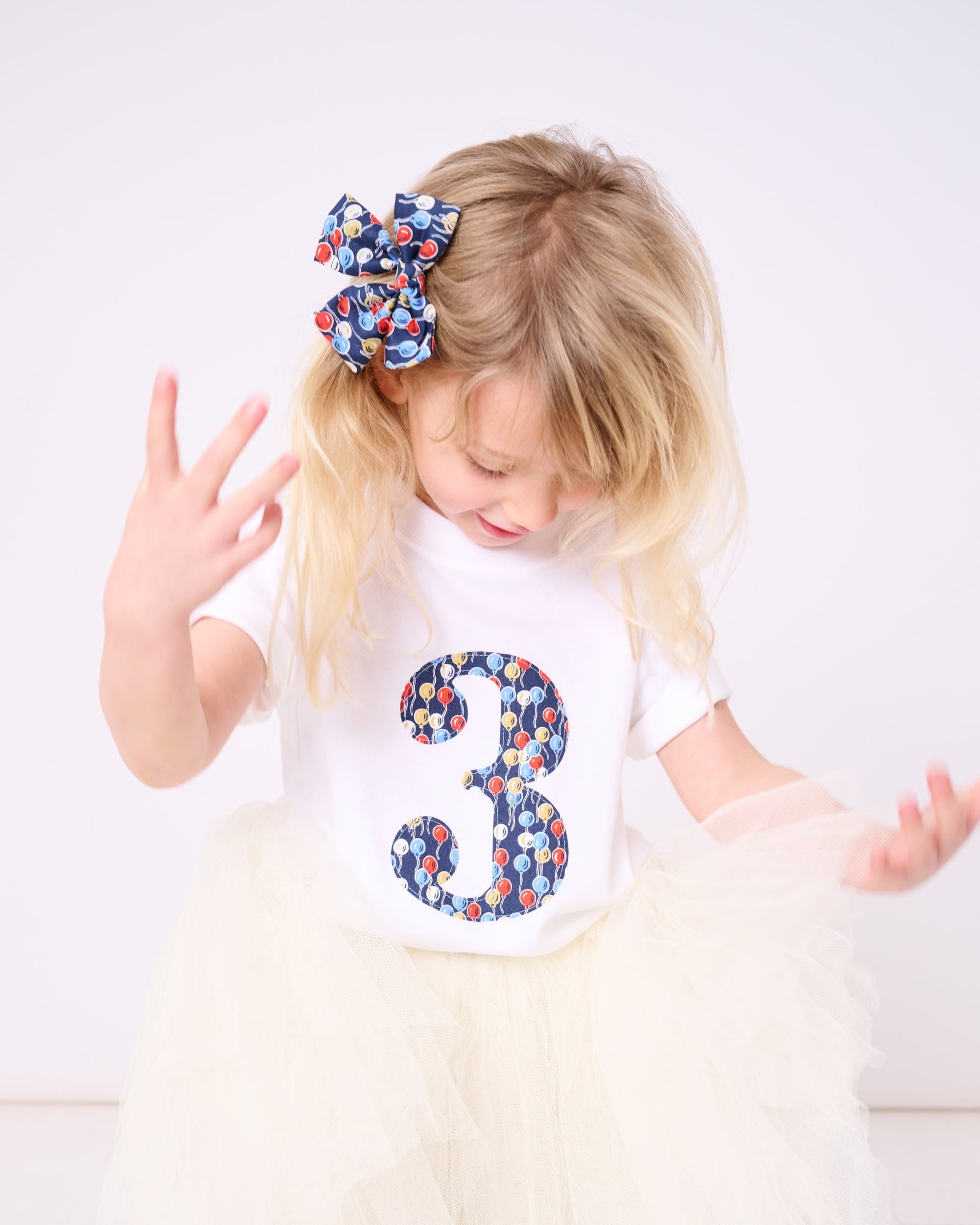 Magnificent Stanley Tee Number White T-Shirt in Ethan's Party Liberty Print