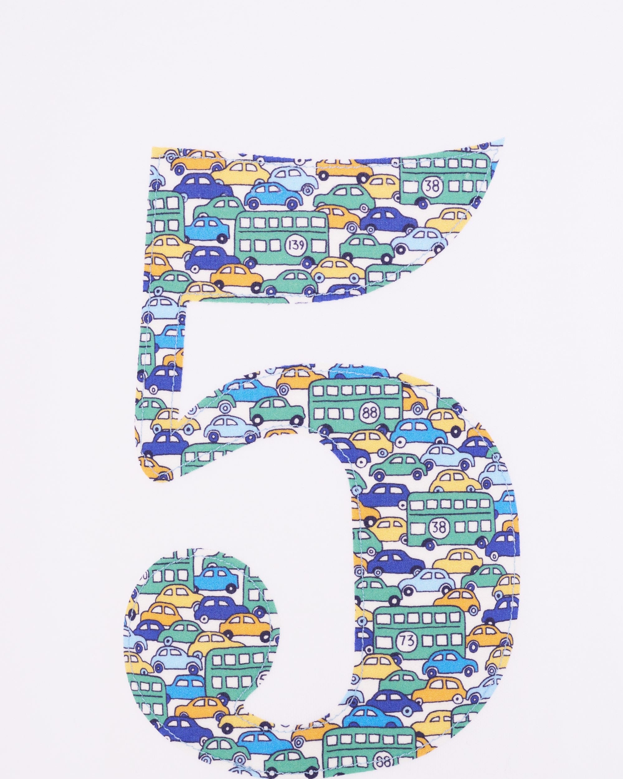 Magnificent Stanley Tee Number White T-Shirt in Hop On Hop Off Liberty Print