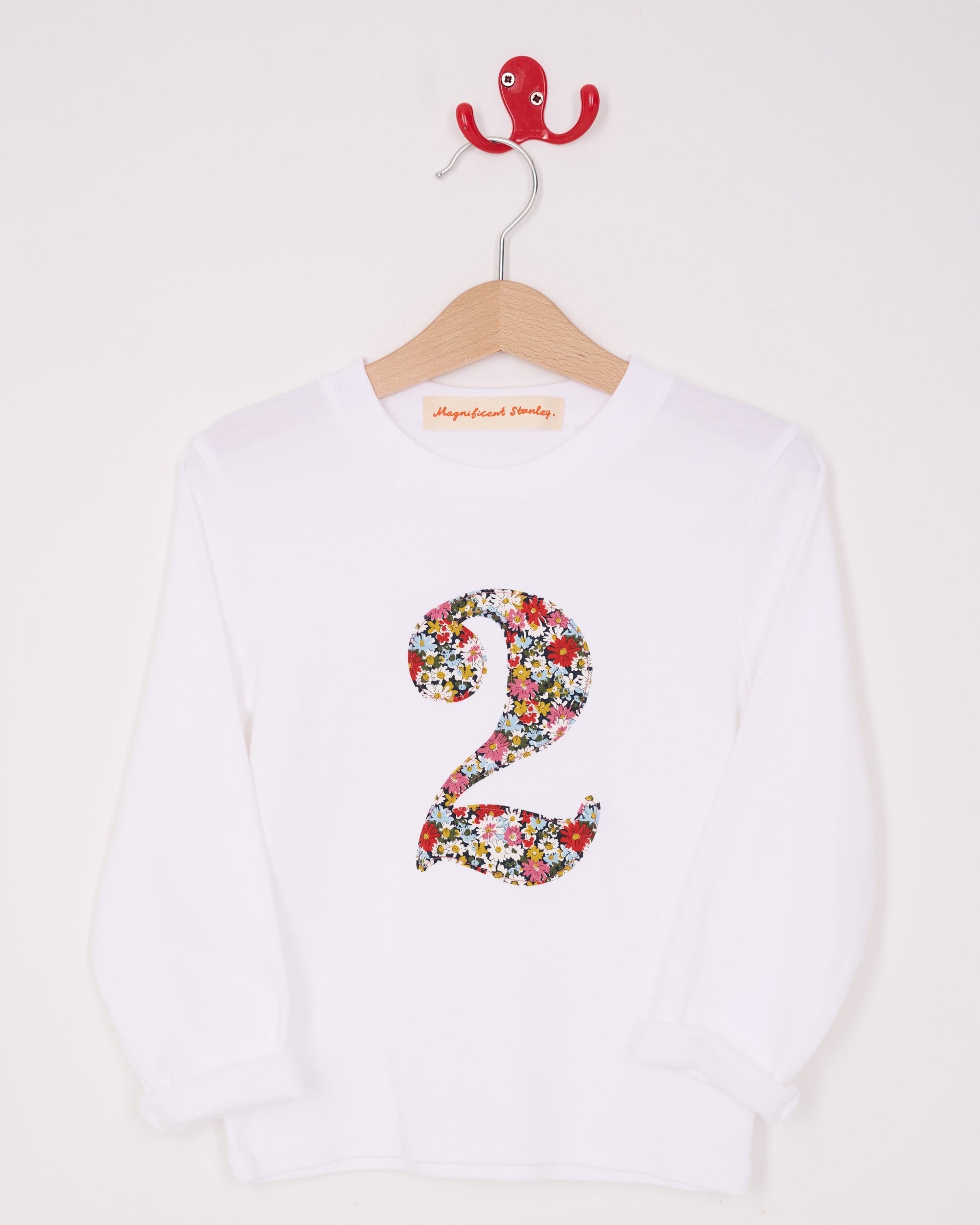 Magnificent Stanley Tee Number White T-Shirt in Libby Liberty Print