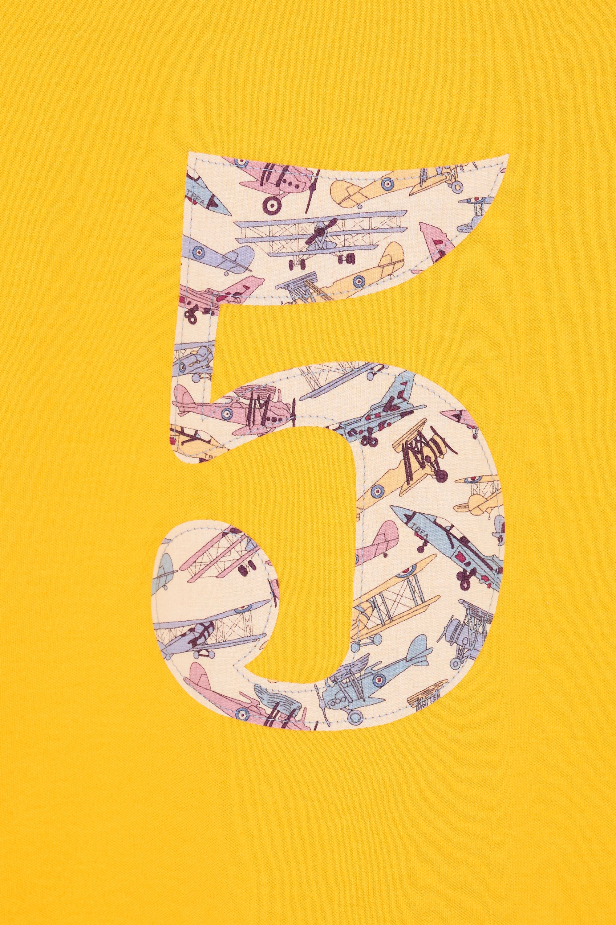 Magnificent Stanley Tee Number Yellow T-Shirt in Tom's Jet Liberty Print