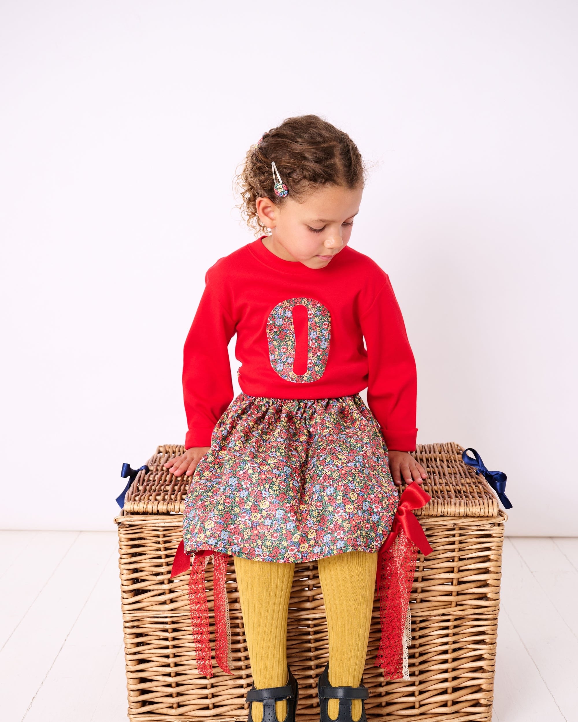 Magnificent Stanley Tee Personalised Red T-Shirt in Emma Louise Liberty Print