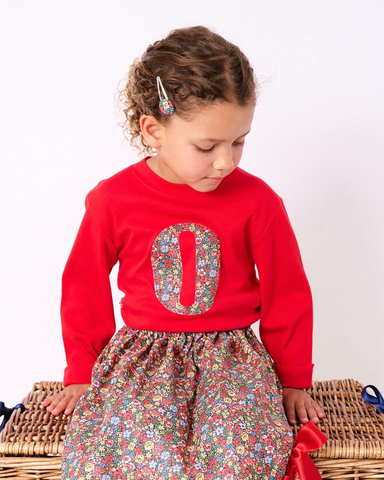 Magnificent Stanley Tee Personalised Red T-Shirt in Emma Louise Liberty Print