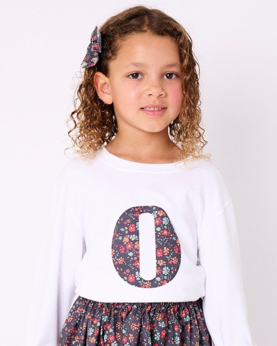 Magnificent Stanley Tee Personalised White T-Shirt in Capel Floret Liberty Print