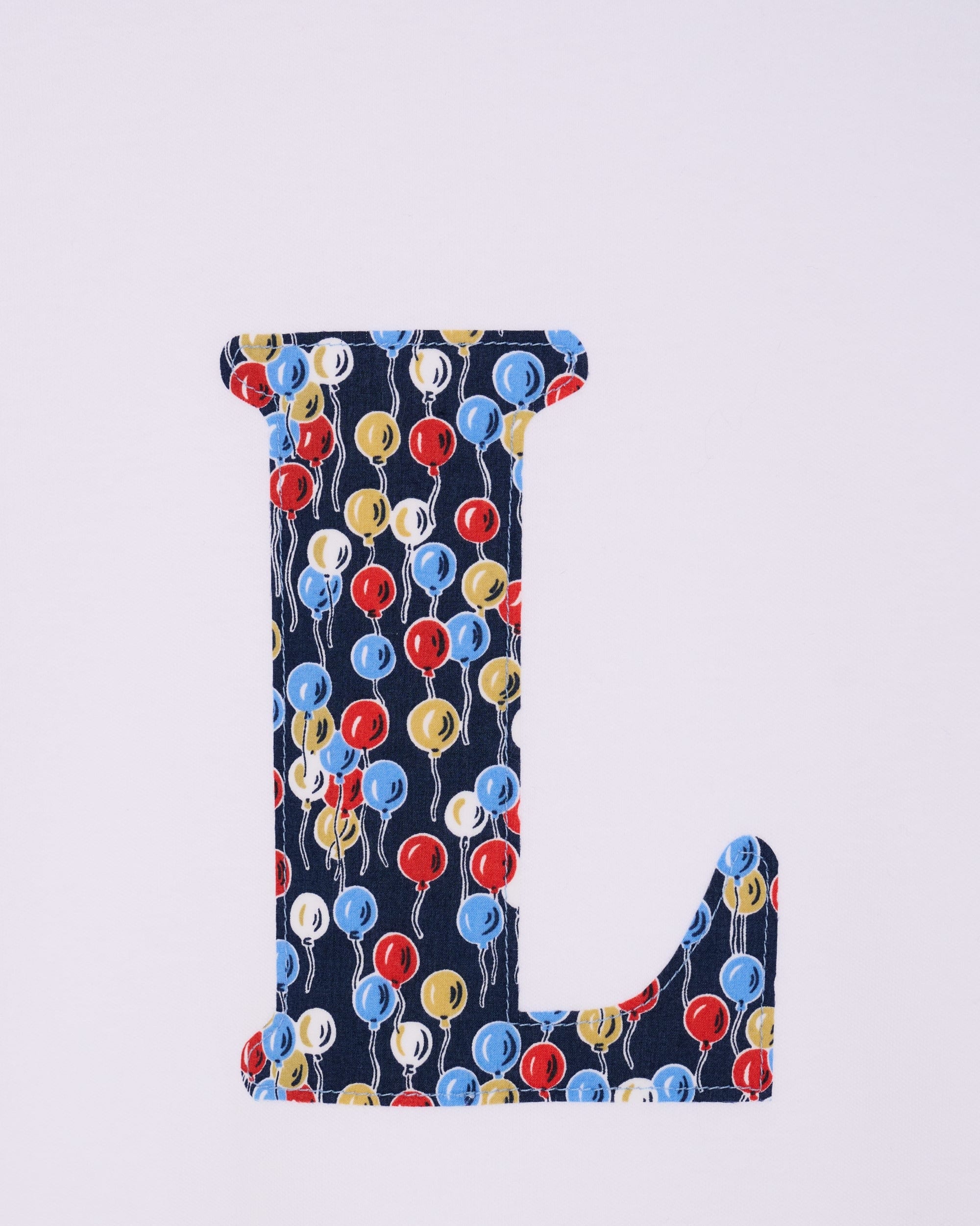 Magnificent Stanley Tee Personalised White T-Shirt in Ethan's Party Liberty Print