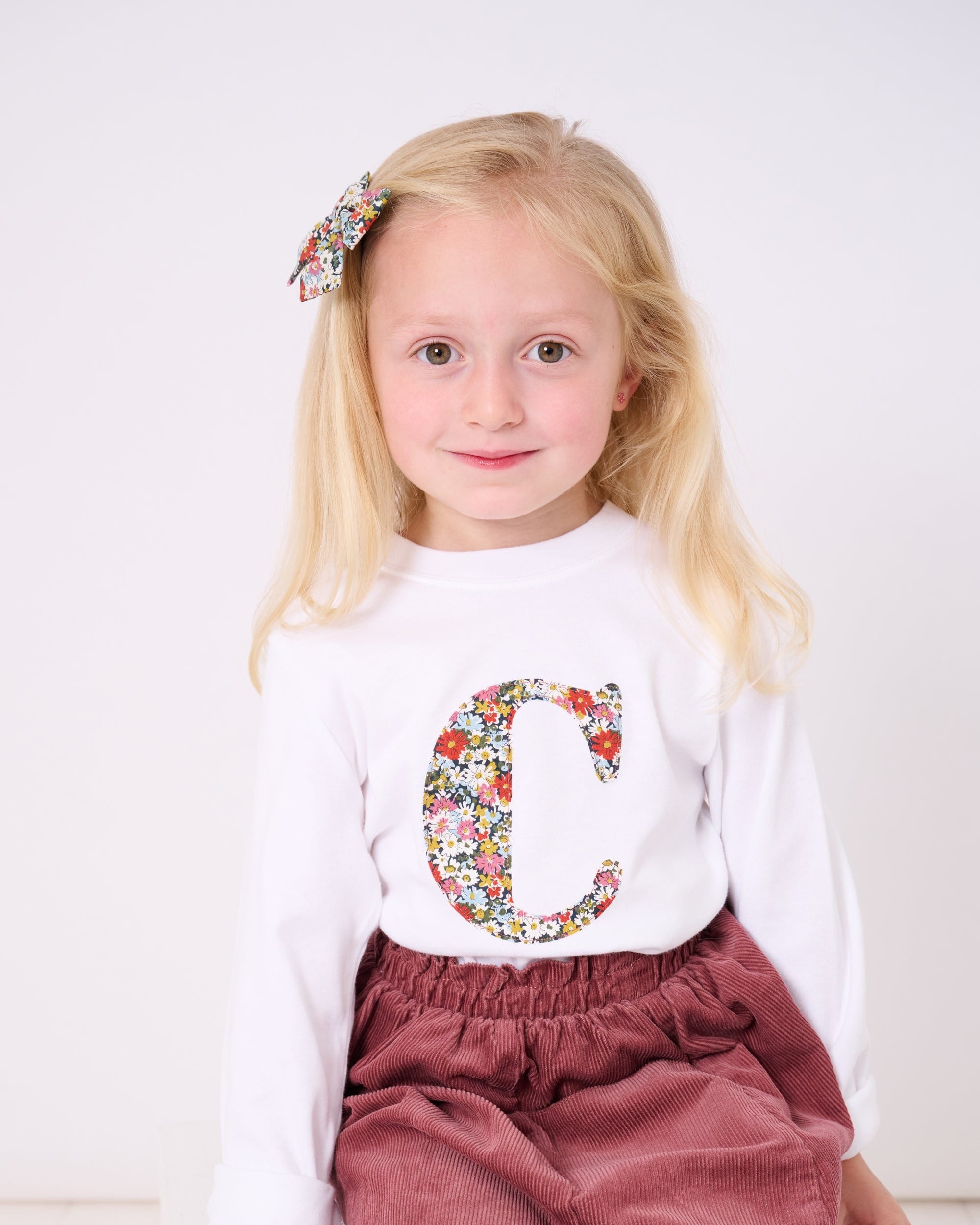 Magnificent Stanley Tee Personalised White T-Shirt in Libby Liberty Print