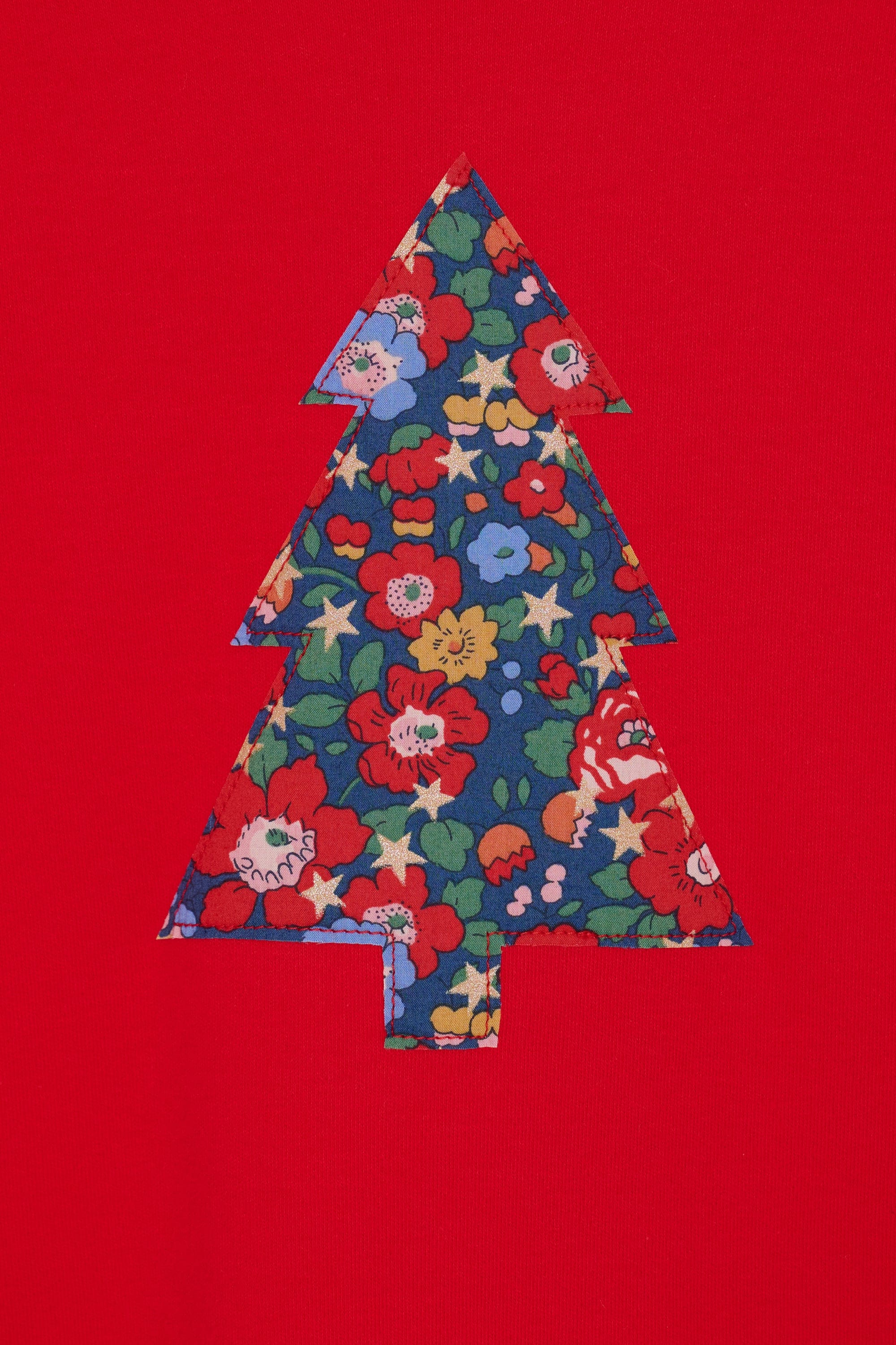 Magnificent Stanley Tee Red Tree T-Shirt in Betsy Star Liberty Print