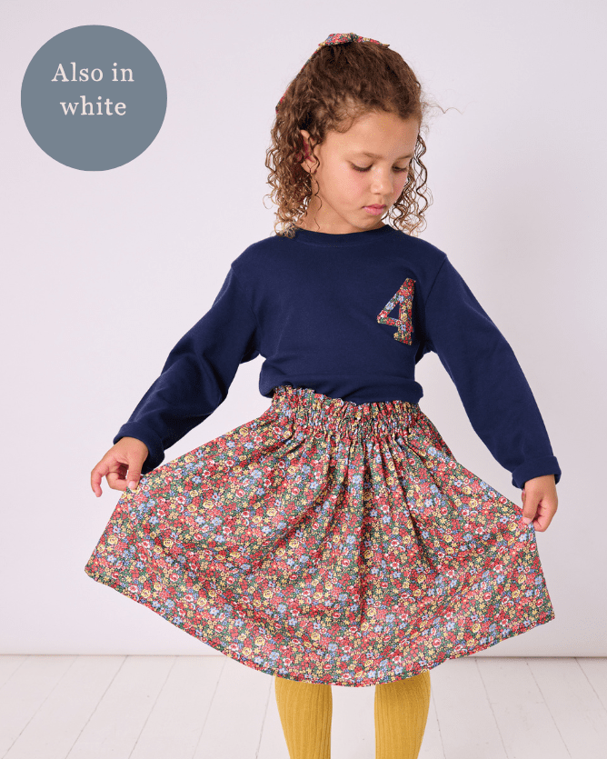 Magnificent Stanley Tee Small Number or Initial Tee in Choice of Liberty Print