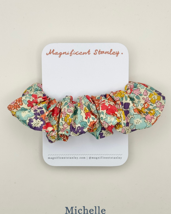 Magnificent Stanley Liberty print hair scrunchie in michelle print