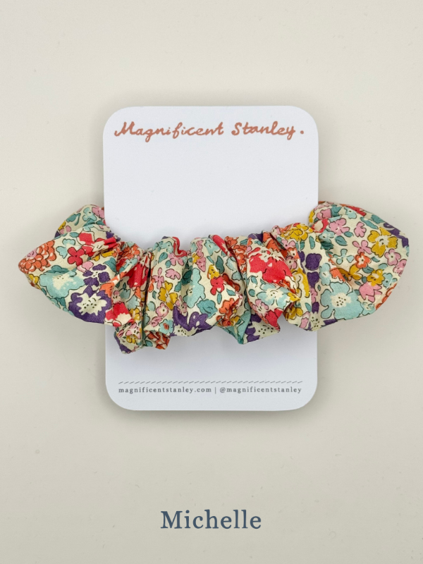 Magnificent Stanley Liberty print hair scrunchie in michelle print
