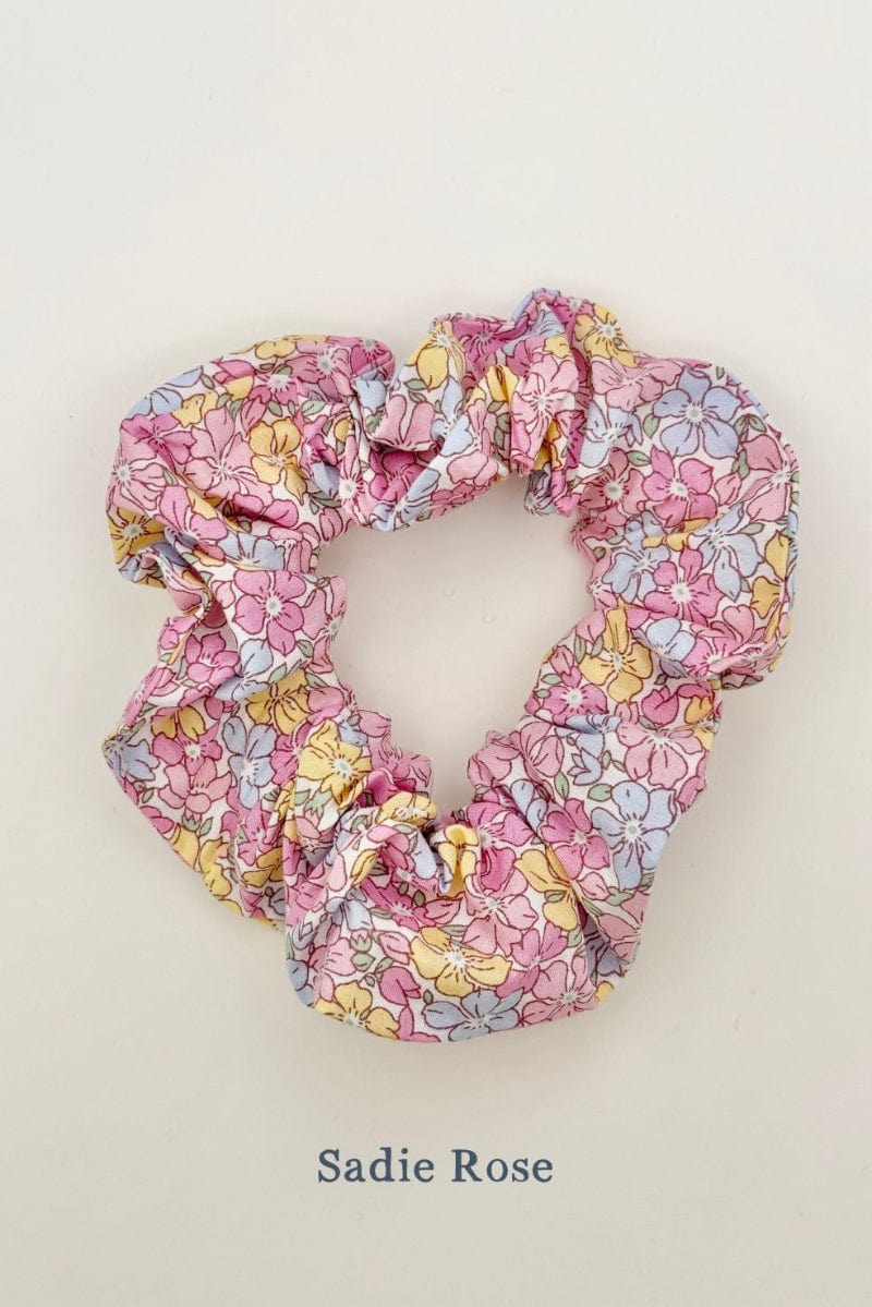 Liberty print hair scrunchie in Sadie Rose