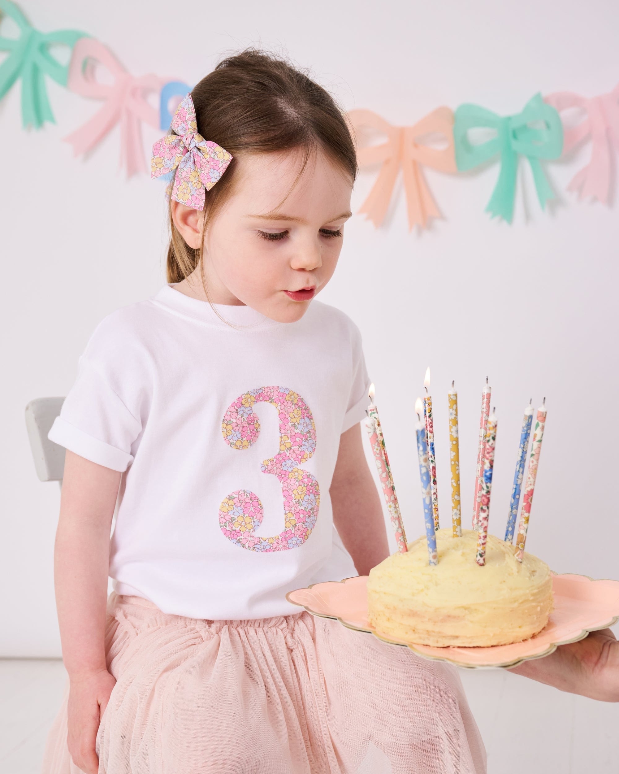 Magnificent Stanley Tee Number White T-Shirt in Sadie Rose Liberty Print